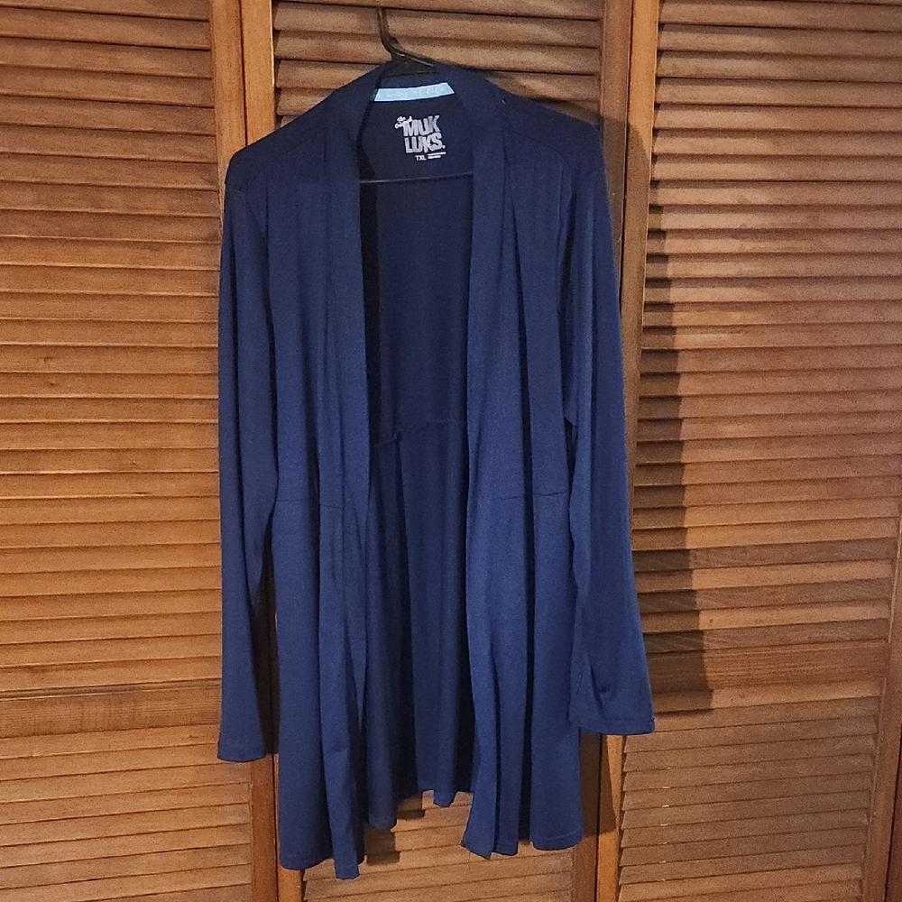 Muk Luks Women's Navy Cardigan